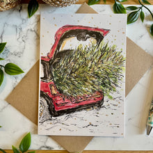 Load image into Gallery viewer, Christmas Tree Car boot - Christmas Card