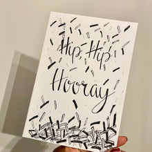 Load image into Gallery viewer, Hip Hip Hooray Black & White Confetti