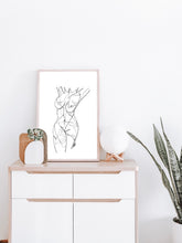 Load image into Gallery viewer, Nude Lady Line Drawing