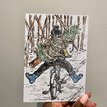 Load image into Gallery viewer, Christmas Tree Delivery Guy - Christmas Card