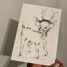 Load image into Gallery viewer, Reindeer Christmas Mask - Christmas Card