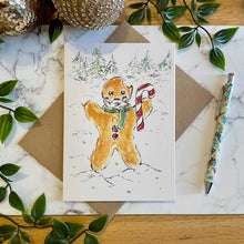 Load image into Gallery viewer, Gingerbread Man Christmas Mask - Christmas Card
