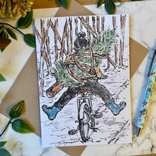 Load image into Gallery viewer, Christmas Tree Delivery Guy - Christmas Card