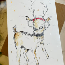 Load image into Gallery viewer, Reindeer Earmuffs - Christmas Card