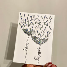 Load image into Gallery viewer, Happy Birthday Green & Blue Confetti Balloons