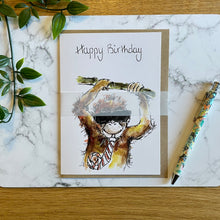 Load image into Gallery viewer, Monkey With Sunglasses Birthday Card