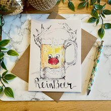 Load image into Gallery viewer, Reinbeer - Christmas Card
