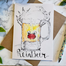 Load image into Gallery viewer, Reinbeer - Christmas Card