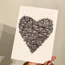 Load image into Gallery viewer, Wicker Heart - Grey
