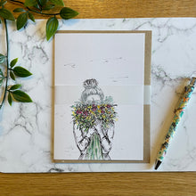 Load image into Gallery viewer, Floral Lady - In Front of face