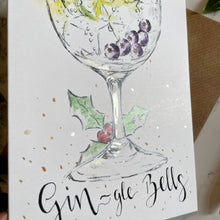 Load image into Gallery viewer, Gin-gle Bells! - Christmas Card