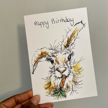 Load image into Gallery viewer, Munching Hare Birthday Card