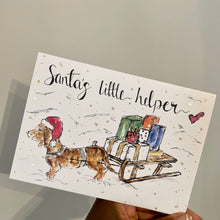 Load image into Gallery viewer, Santa’s Little Helper - Christmas Card