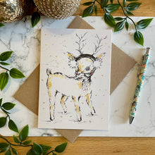 Load image into Gallery viewer, Reindeer Christmas Mask - Christmas Card
