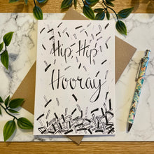 Load image into Gallery viewer, Hip Hip Hooray Black & White Confetti
