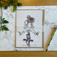 Load image into Gallery viewer, Floral Guy - On Bike
