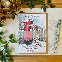 Load image into Gallery viewer, Merry Christmas from our family to yours - Christmas Card