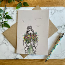 Load image into Gallery viewer, Floral Lady - In Front of face