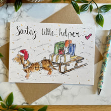 Load image into Gallery viewer, Santa’s Little Helper - Christmas Card