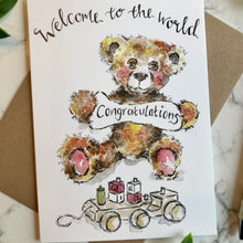 Load image into Gallery viewer, Welcome to the world - Bear Girl
