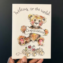 Load image into Gallery viewer, Welcome to the world - Bear Girl
