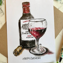 Load image into Gallery viewer, Happy Birthday - Red Wine
