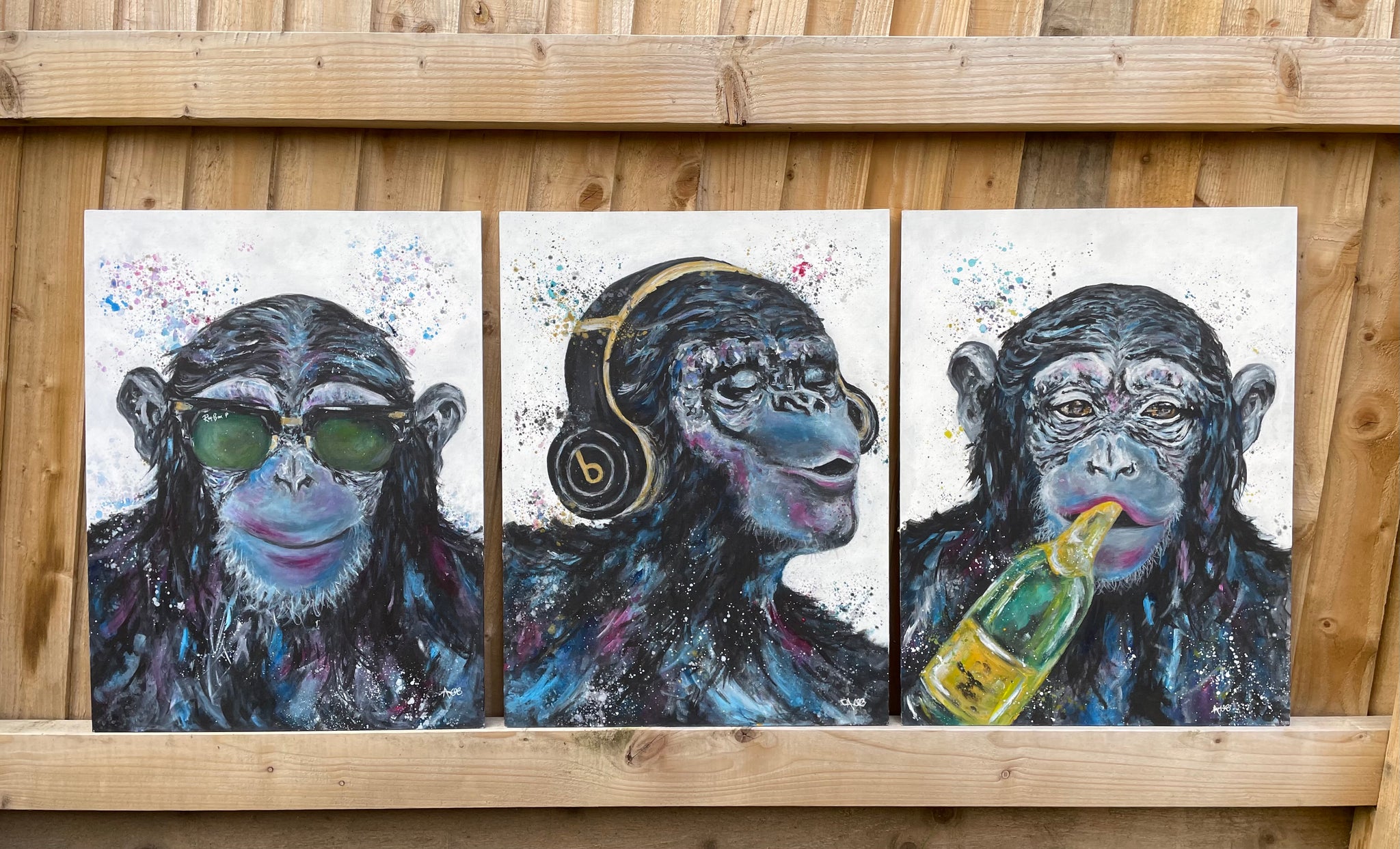 The Three Wise Monkeys - Set of 3 Limited Edition Prints – Crafty