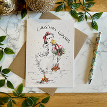 Load image into Gallery viewer, Christmas Quacker - Christmas Card
