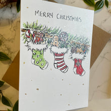 Load image into Gallery viewer, Merry Christmas Stockings - Christmas Card
