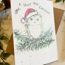 Load image into Gallery viewer, Have A Hoot This Christmas - Christmas Card
