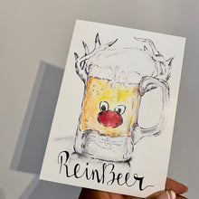 Load image into Gallery viewer, Reinbeer - Christmas Card
