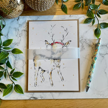 Load image into Gallery viewer, Reindeer Earmuffs - Christmas Card
