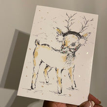 Load image into Gallery viewer, Reindeer Christmas Mask - Christmas Card
