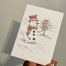 Load image into Gallery viewer, This way to Santa - Christmas Card
