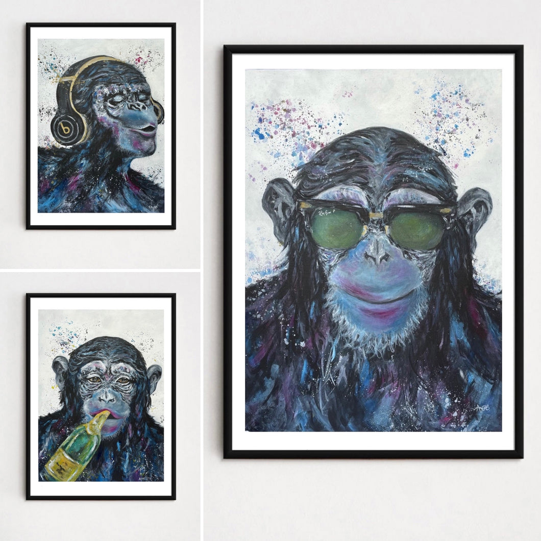 The Three Wise Monkeys - Set of 3 Limited Edition Prints