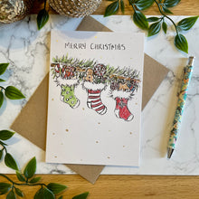 Load image into Gallery viewer, Merry Christmas Stockings - Christmas Card
