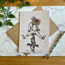 Load image into Gallery viewer, Floral Guy - On Bike
