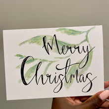 Load image into Gallery viewer, Calligraphy Merry Christmas - Christmas Card
