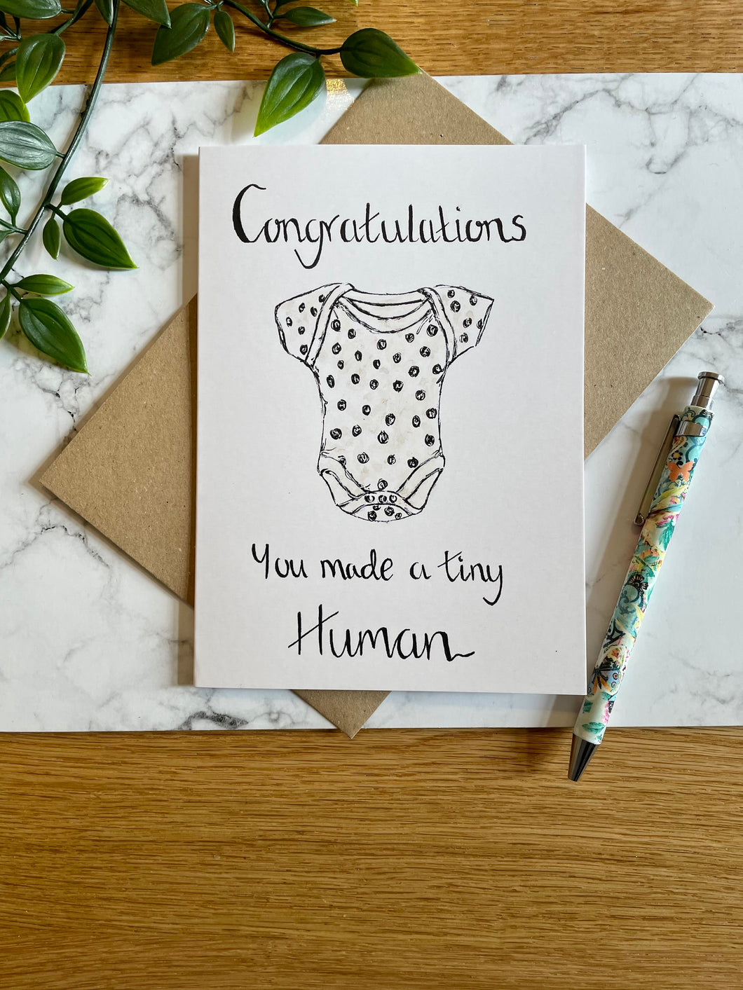 Congratulations you made a tiny Human! (Polka Dot)