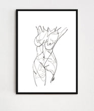 Load image into Gallery viewer, Nude Lady Line Drawing

