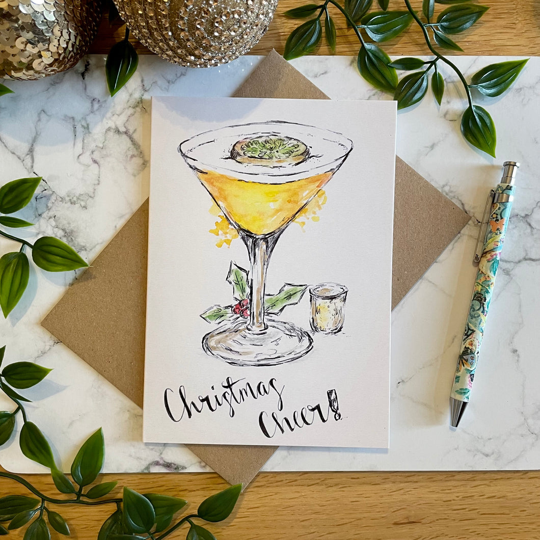 Christmas Cheer Martini - Christmas Card