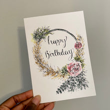 Load image into Gallery viewer, Happy Birthday Floral Wreath

