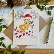 Load image into Gallery viewer, Set of 6 Gingerbread &amp; Dachshund Christmas Cards
