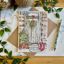 Load image into Gallery viewer, Christmas Front Door - Christmas Card

