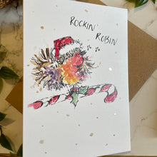 Load image into Gallery viewer, Rockin’ Robin - Christmas Card

